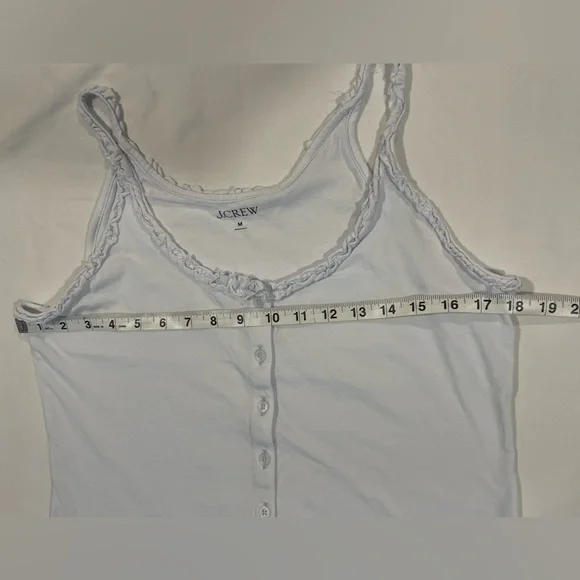 J.Crew | Broken in Jersey Button Front Tanks | M - Picture 4 of 6